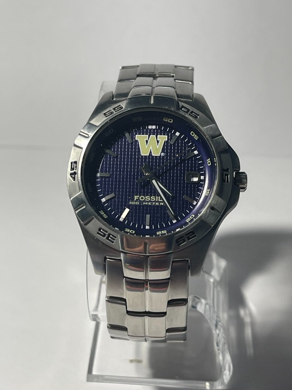 Washington Huskies NCAA Stainless-Steel Watch by Fossil NEW (RARE)